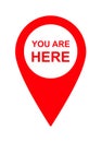 Map pin pointer location icon