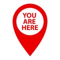 You are here, location pointer