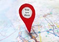 You Are Here locator Royalty Free Stock Photo