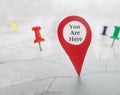 You Are Here locator symbol Royalty Free Stock Photo