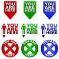 You are Here map markers