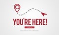 You Are Here Navigate Position Location Planning Concept Royalty Free Stock Photo