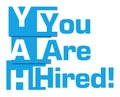 You Are Hired Blue Abstract Stripes