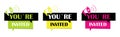 You are invited. Modern meeting invitation icon