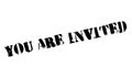 You Are Invited rubber stamp