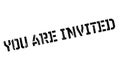 You Are Invited rubber stamp