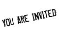 You Are Invited rubber stamp