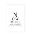 Now is the best moment to start new things, vector. Royalty Free Stock Photo