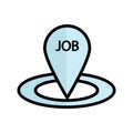 Job location vector icon which can be easily modified or edit Royalty Free Stock Photo