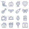 Pack of Party and Event Flat Icons