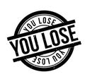 You Lose rubber stamp Royalty Free Stock Photo