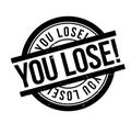 You Lose rubber stamp Royalty Free Stock Photo