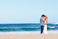 You make this vacation perfect. a happy young couple enjoying a romantic day on the beach. Royalty Free Stock Photo