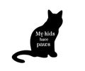 You me and the cats svg, cat svg, cat SVG Bundle, Hand drawn inspirational quotes about cats Royalty Free Stock Photo