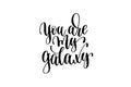 You are my galaxy hand lettering inscription