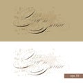 YOU RE INVITED original custom hand lettering -- handmade calligraphy, vector eps8 great for photo overlay or heading caption