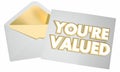 You`re Valued Recognition Appreciation Message Royalty Free Stock Photo