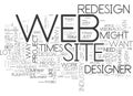 Before You Redesign Your Web Siteword Cloud