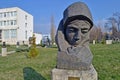 Sofia / Bulgaria - November 2017: And you speak through my heart statue by Nikolay Shmirgela at the museum of socialist arts