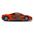 car mclaren p1 side view Royalty Free Stock Photo