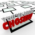 You've Been Chosen 3d Words Company Organization Chart Promotion