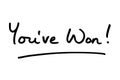 You`ve Won Royalty Free Stock Photo