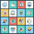 Pack of Science and Technology Flat Vector Icons