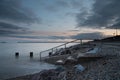 Youghal promenade at dusk Royalty Free Stock Photo