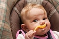 Yougurt Baby Girl Royalty Free Stock Photo