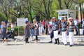 Young actors perform in the Gorki park