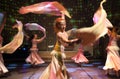 Young actors performing oriental dance in Istanbul, Turkey