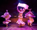 Young actors performing oriental dance in Istanbul, Turkey