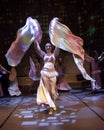 Young actors performing oriental dance in Istanbul, Turkey