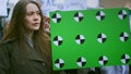 Young adult female activist feminist demonstration. Gender feminism fight.