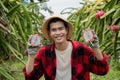 Pitaya fruit farmer Royalty Free Stock Photo