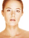 Young adult woman with health skin of face Royalty Free Stock Photo