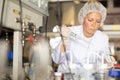 Young adult woman lab technician at work Royalty Free Stock Photo