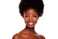 Young African American Beauty Model with Happy Smile Royalty Free Stock Photo