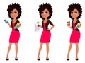 Young African American business woman Royalty Free Stock Photo