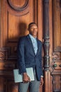 Young African American businessman in New York City Royalty Free Stock Photo