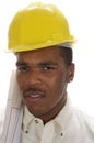 Young African American contractor
