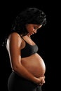 Young African American Woman Pregnant