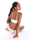 Young african american woman in sports underwear Royalty Free Stock Photo