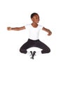 Young African ballet boy Royalty Free Stock Photo