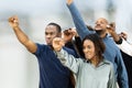 Young African Group Of People At Political Protest