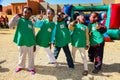 Young African Preschool children playing on the playground Royalty Free Stock Photo