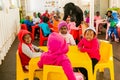 Young African Preschool kids at a kindergarten school