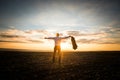 Young ambitious executive enjoying his business success in field