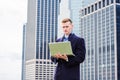 Young American College Student traveling, studying in New York Royalty Free Stock Photo