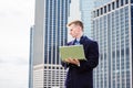 Young American College Student traveling, studying in New York Royalty Free Stock Photo